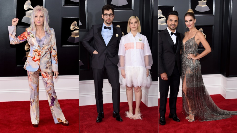 Illustration for article titled Wear a White Rose If We Should Send Help: Every Look on the Grammys Red Carpet